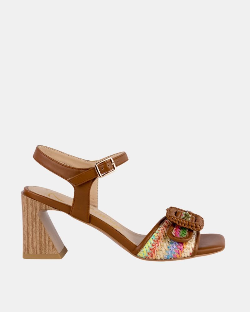 Sandalias Altas Fiesta Abiertas Mujer RockAway Marrón 85841