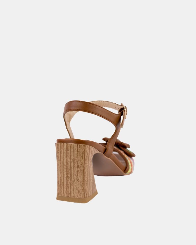 Sandalias Altas Fiesta Abiertas Mujer RockAway Marrón 85841