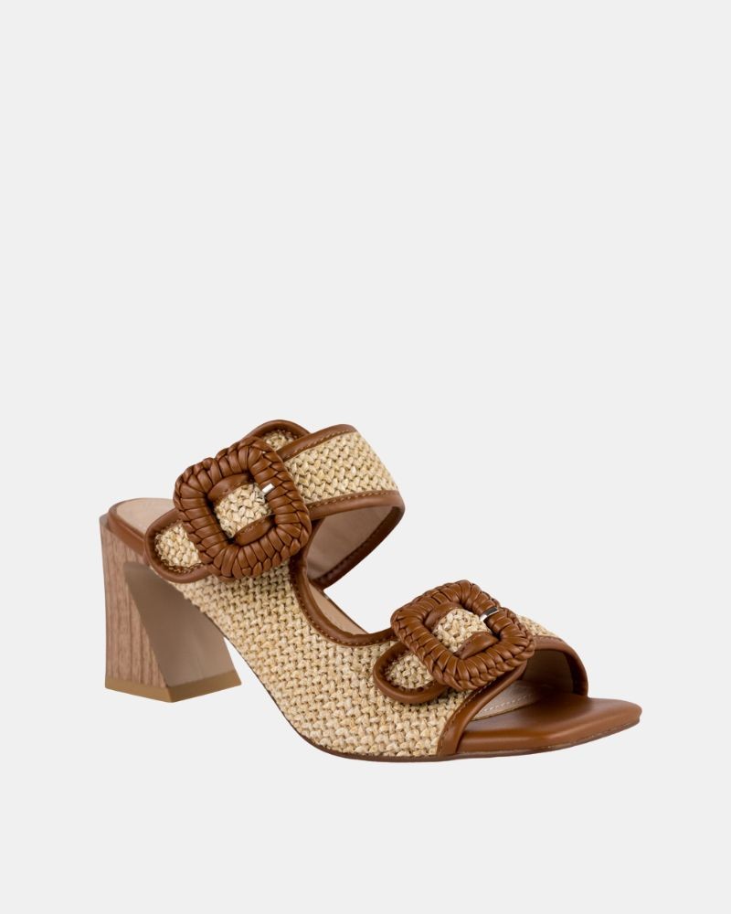 Sandalias Altas Fiesta Abiertas Mujer RockAway Marrón 85868