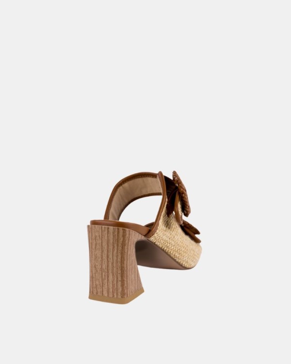 Sandalias Altas Fiesta Abiertas Mujer RockAway Marrón 85868