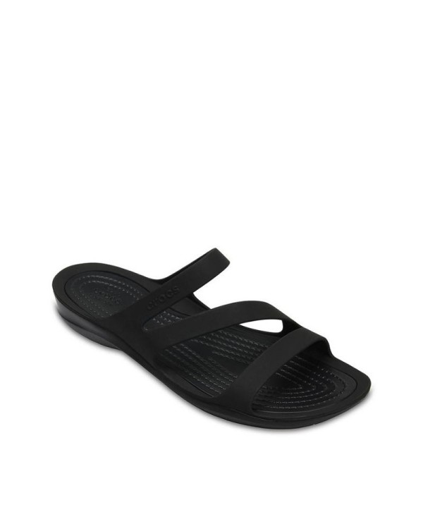 Sandalias De dedo Chancletas Mujer Crocs Negro 203998 SWIFTWATER SANDAL W