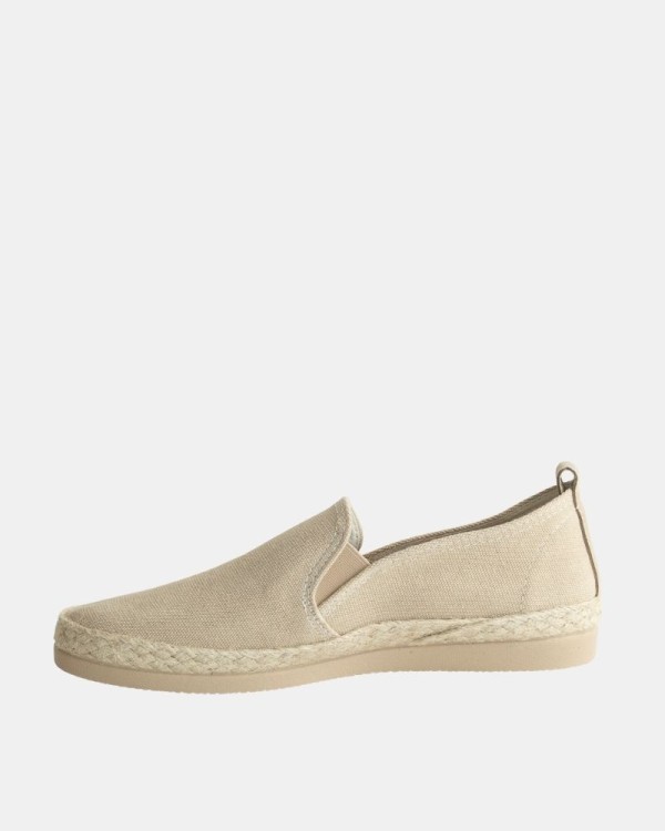 Sapatos Alpercatas Ráfia Homem RKS Bege BC11965