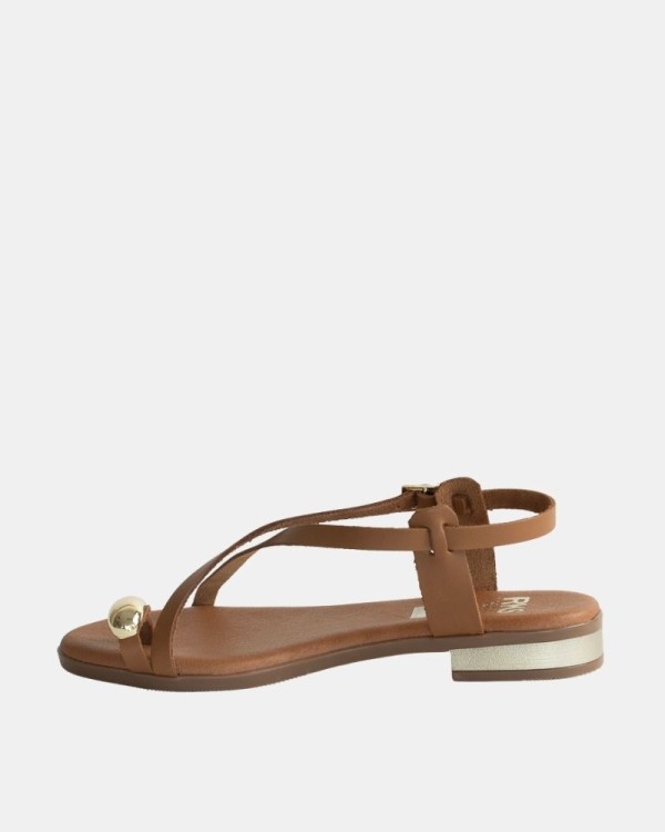 Sandalias Abiertas Mujer RKS Marrón 5863