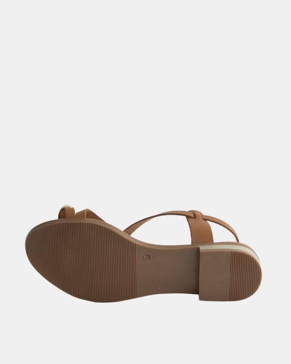 Sandalias Abiertas Mujer RKS Marrón 5863
