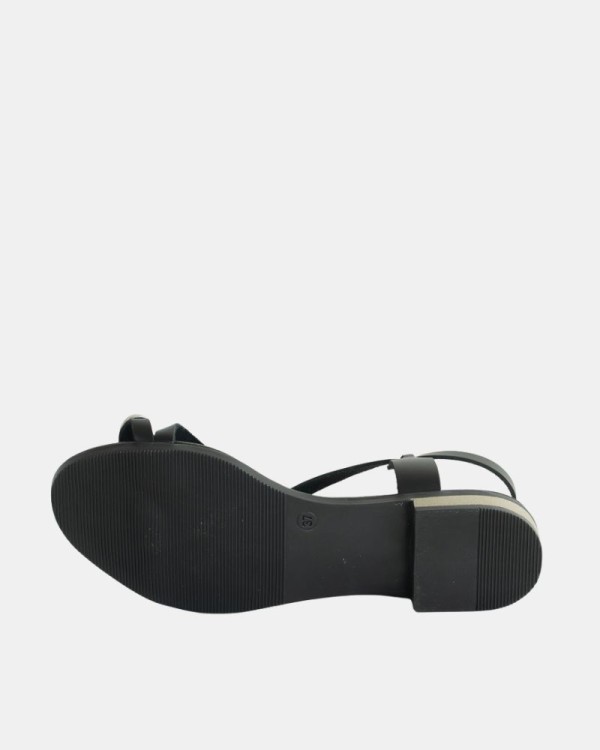 Sandalias Abiertas Mujer RKS Negro 5863