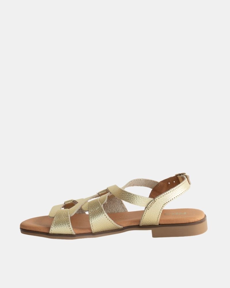 Sandalias Abiertas Mujer RKS Oro 3080