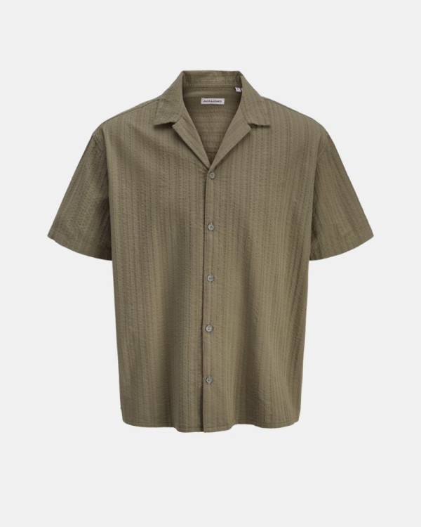 Camisas Manga corta Hombre JACK AND JONES Verde 12289457 TYSON