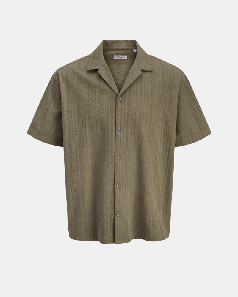 Camisas Manga corta Hombre JACK AND JONES Verde 12289457 TYSON