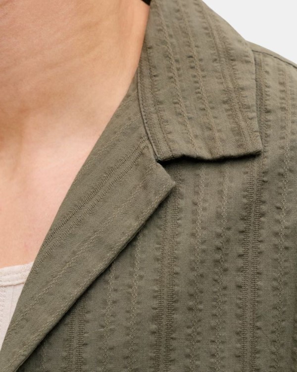Camisas Manga corta Hombre JACK AND JONES Verde 12289457 TYSON