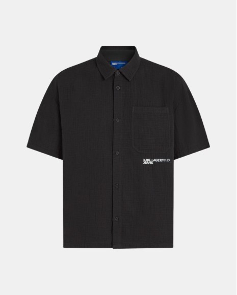 Camisas Manga corta Hombre Karl Lagerfeld Negro B2M16012