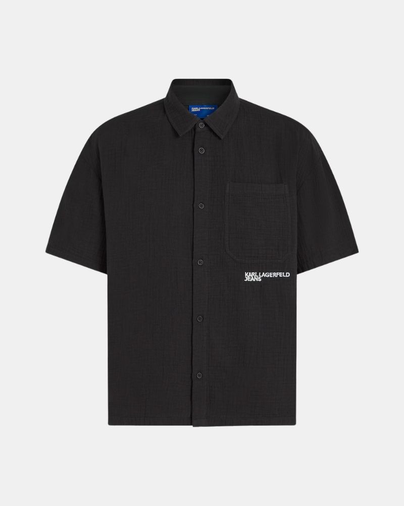 Camisas Manga corta Hombre Karl Lagerfeld Negro B2M16012