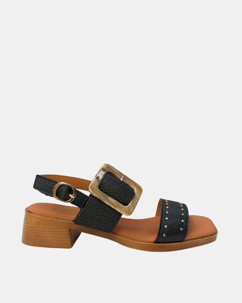 Sandalias Abiertas Mujer RKS Negro 137453