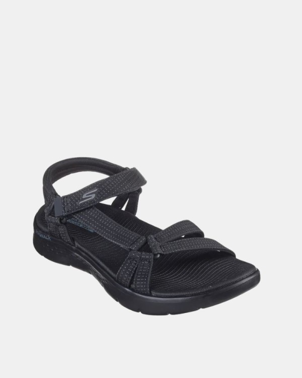 Sandalias Abiertas Mujer SKECHERS Negro 141451 GO WALK FLEX SUBLIME