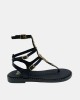 Sandalias De dedo Abiertas Mujer RKS Negro 5843