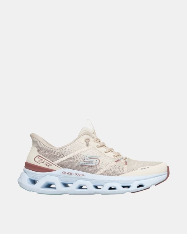 Ténis Baixos Mulher SKECHERS Branco 150513 SLIP INS GLIDE STEP