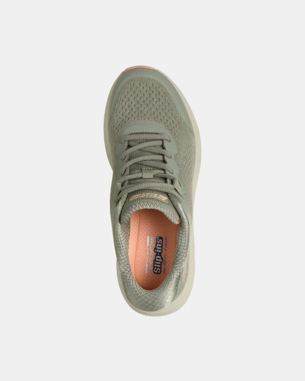 Zapatillas Bajas Mujer SKECHERS Verde 117756 BOBS SKILLZ