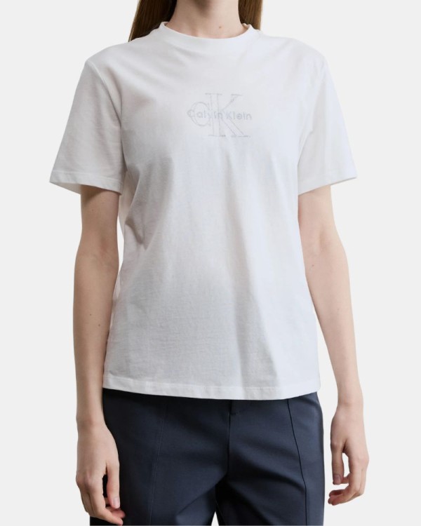 Camisetas Manga curta Mulher CALVIN KLEIN Branco LV047F831G