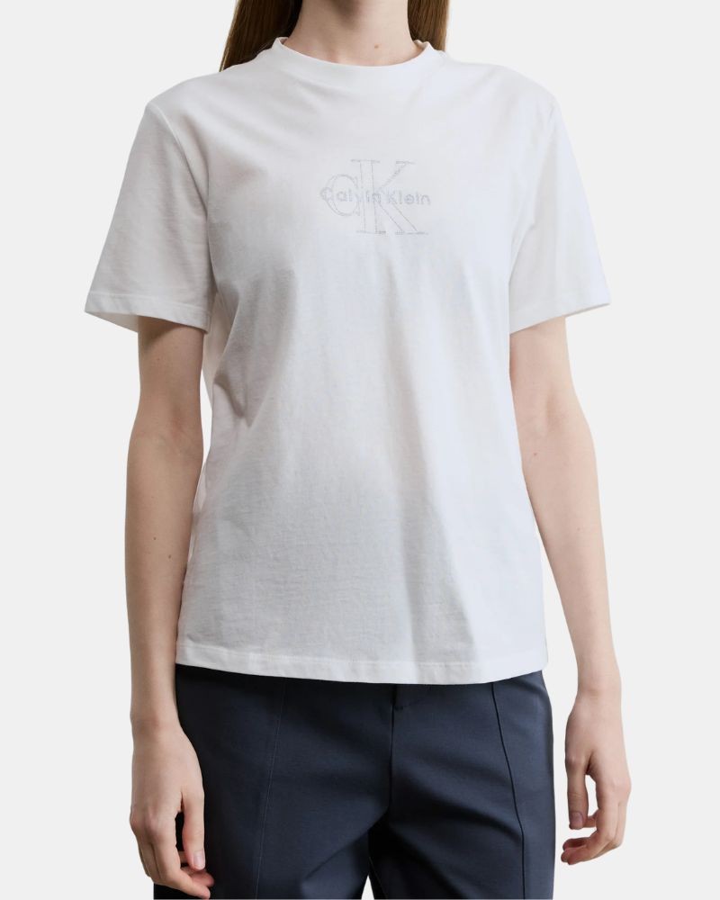 Camisetas Manga curta Mulher CALVIN KLEIN Branco LV047F831G