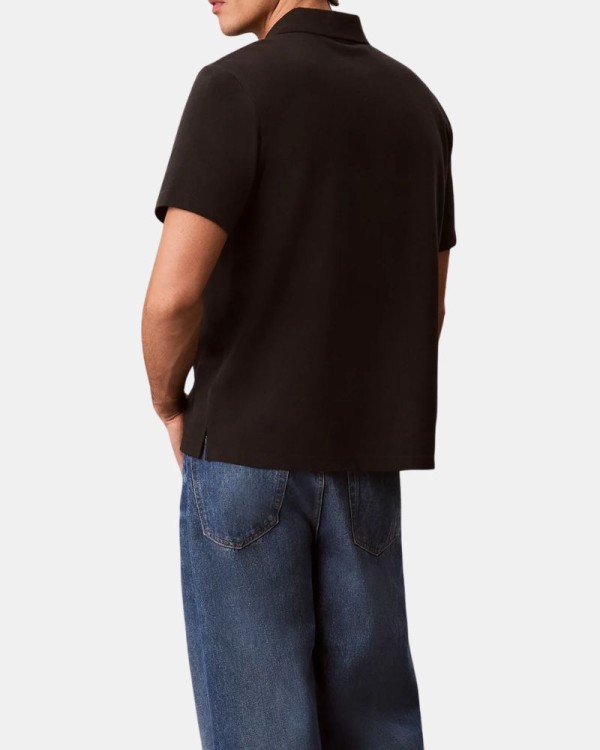 Camisetas Manga Curta Polos Homem CALVIN KLEIN Preto LV04RF209GUB1