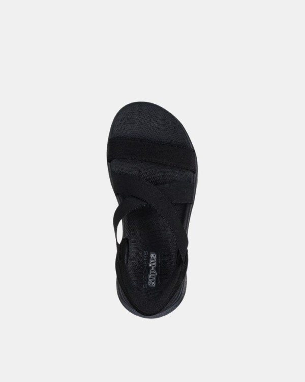 Sandalias Abiertas Mujer SKECHERS Negro 141489 SLIP INS
