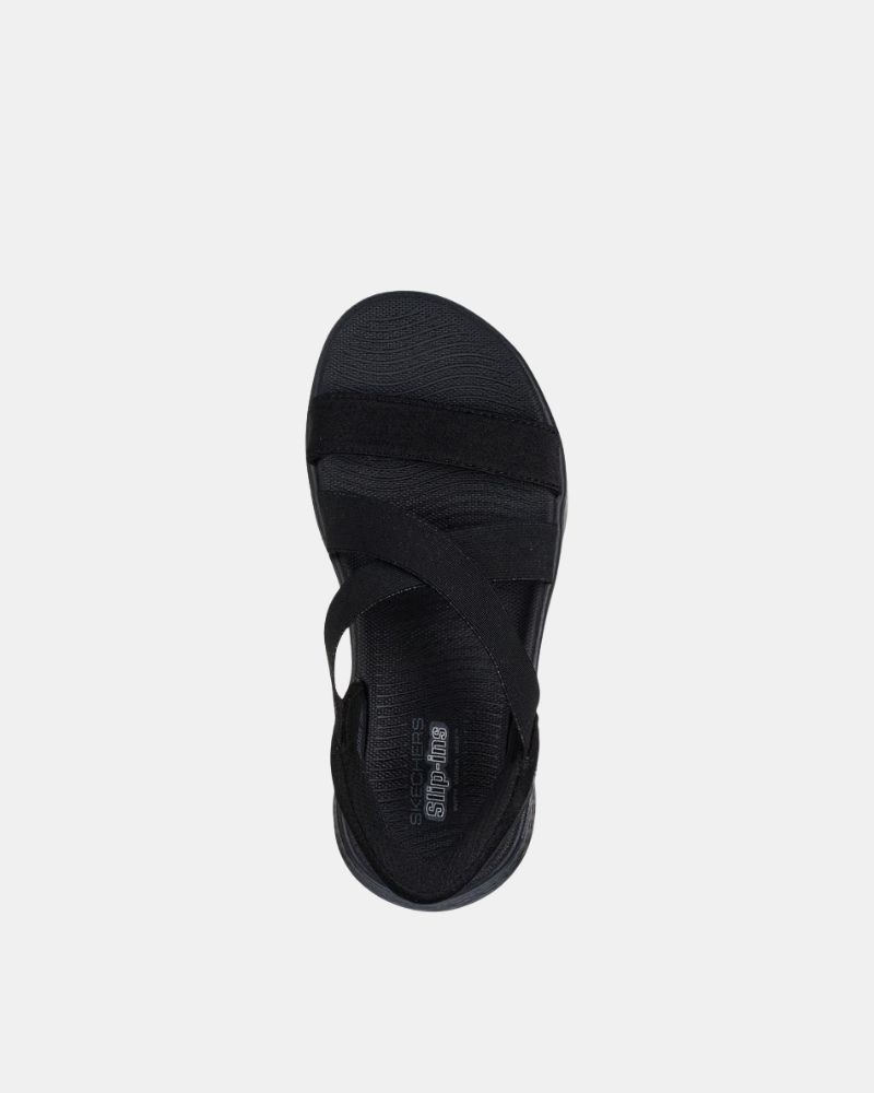 Sandalias Abiertas Mujer SKECHERS Negro 141489 SLIP INS