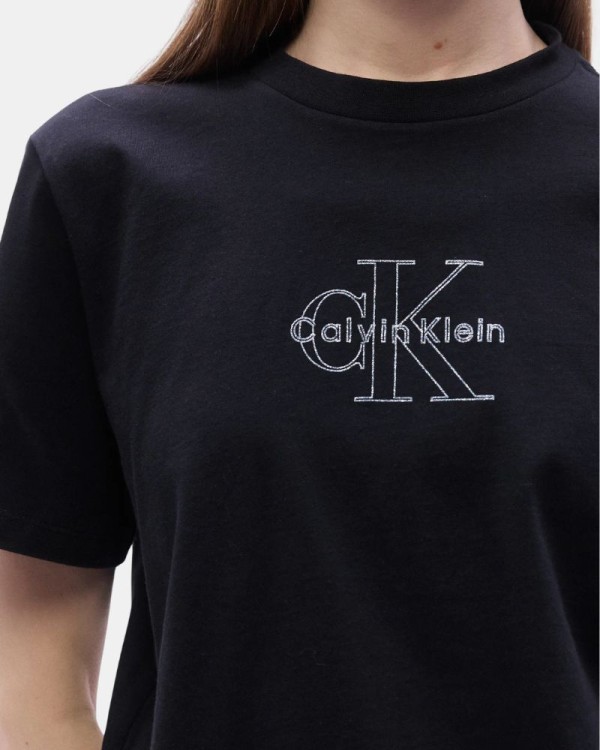 T-shirts de manga curta para mulher CALVIN KLEIN Preto LV047F831G