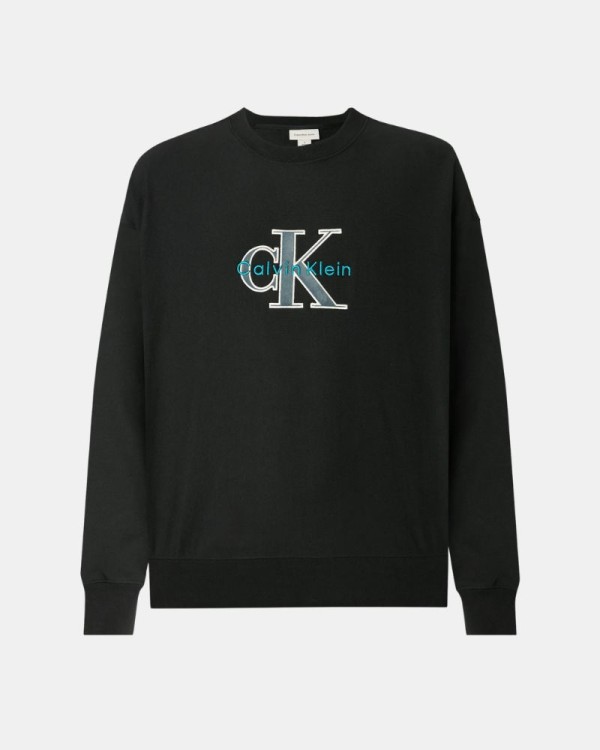 Sweatshirts sem capuz para homem CALVIN KLEIN Preto LV04RE200G