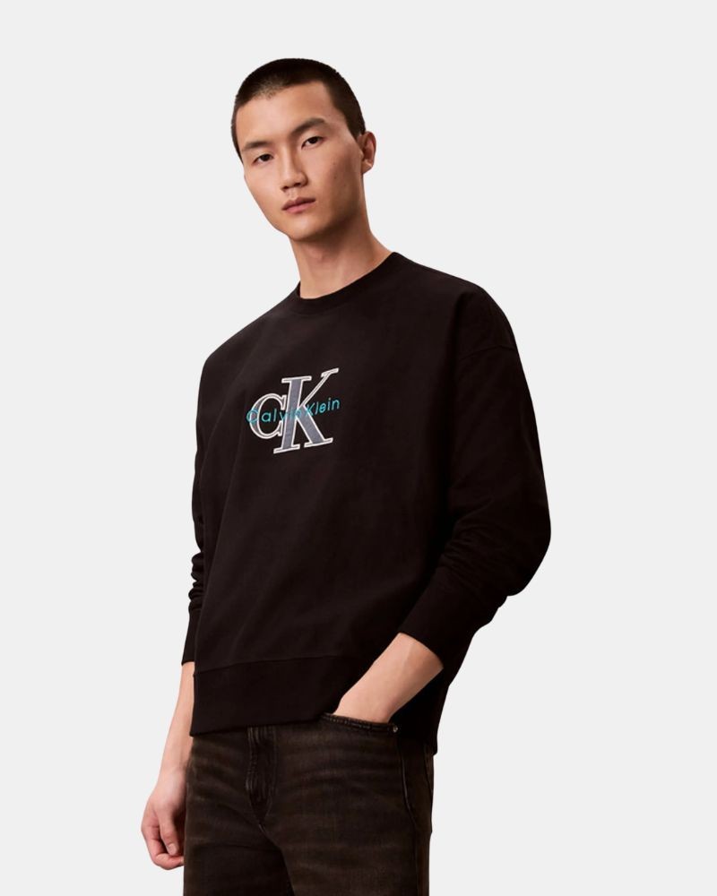 Sweatshirts sem capuz para homem CALVIN KLEIN Preto LV04RE200G