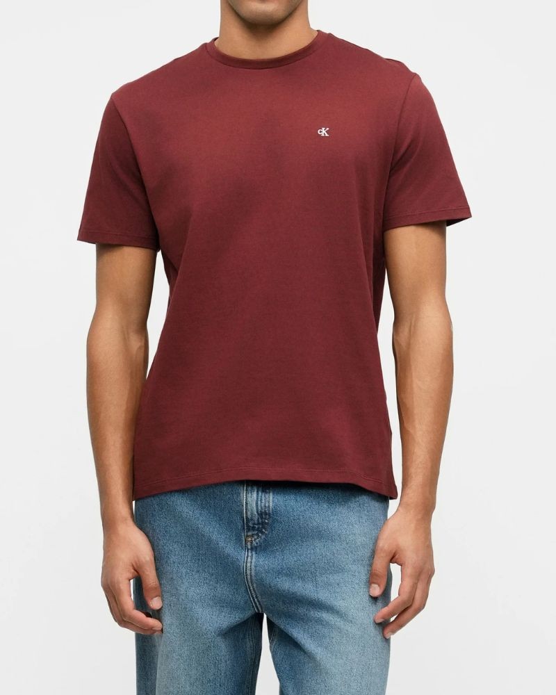 Camisetas de manga curta para homem CALVIN KLEIN Vermelho LV04RD254G