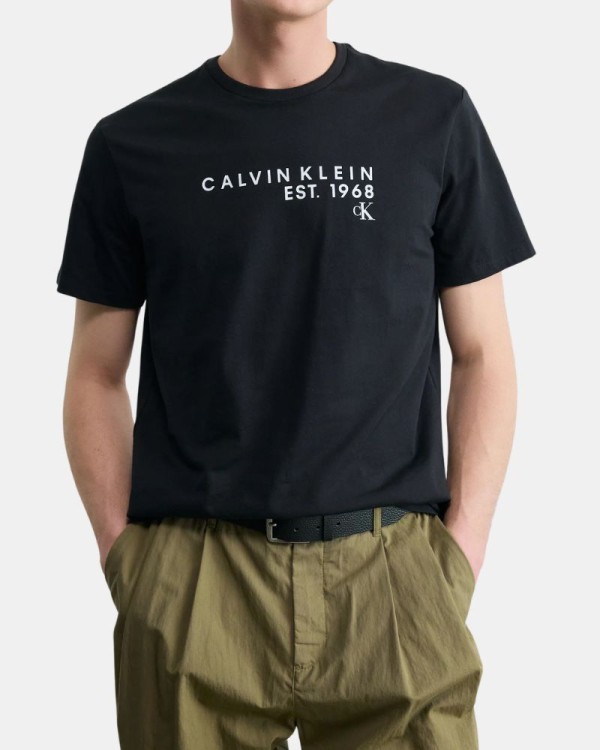 Camisetas Manga curta Homem CALVIN KLEIN Preto LV04RF800G