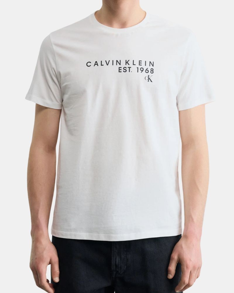 Camisetas Manga corta Hombre CALVIN KLEIN Blanco LV04RF800G