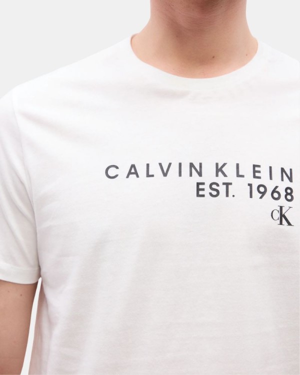 Camisetas Manga corta Hombre CALVIN KLEIN Blanco LV04RF800G
