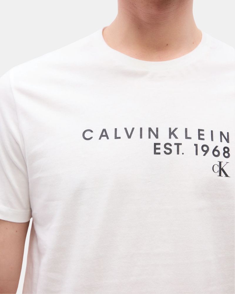 Camisetas Manga corta Hombre CALVIN KLEIN Blanco LV04RF800G