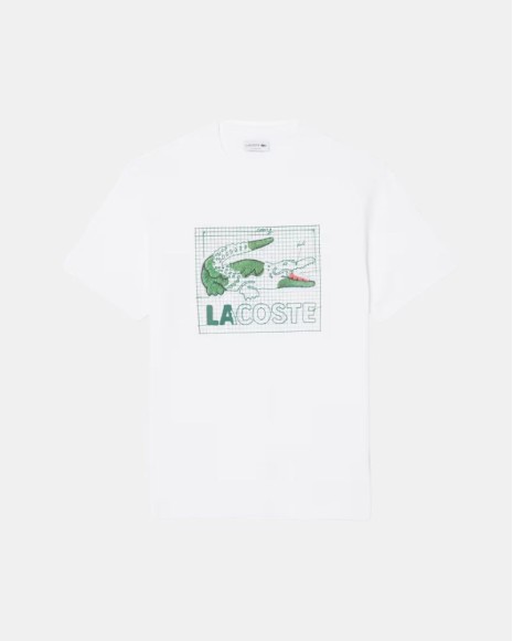 Camisetas Manga corta Hombre LACOSTE Blanco TH1446