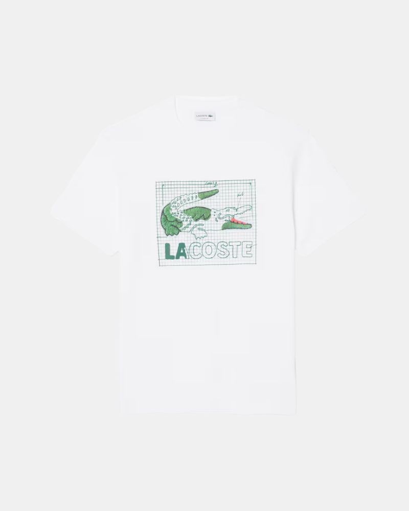 Camisetas Manga corta Hombre LACOSTE Blanco TH1446