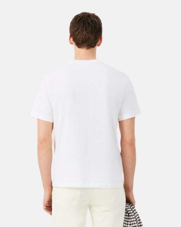 Camisetas de manga curta para homem LACOSTE Branco TH7318