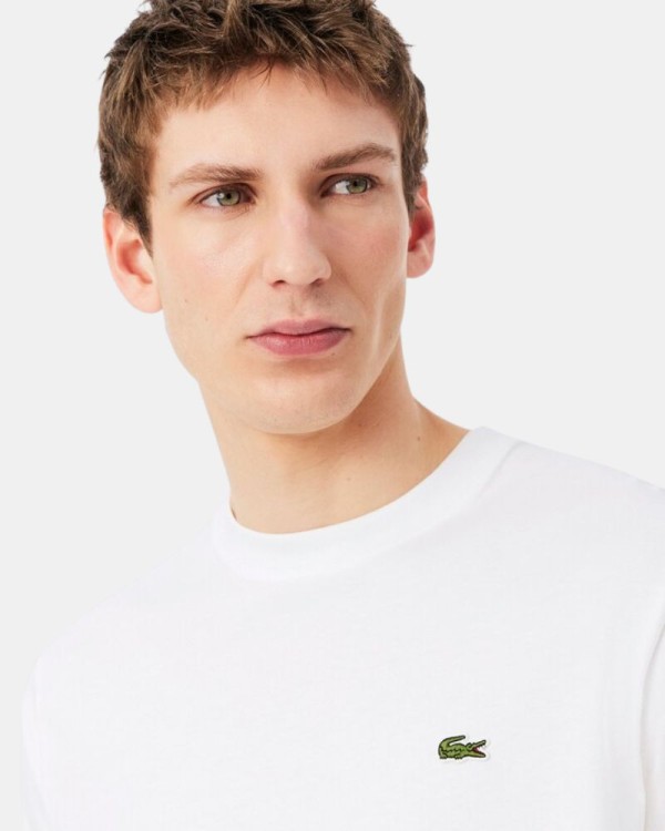 Camisetas de manga curta para homem LACOSTE Branco TH7318