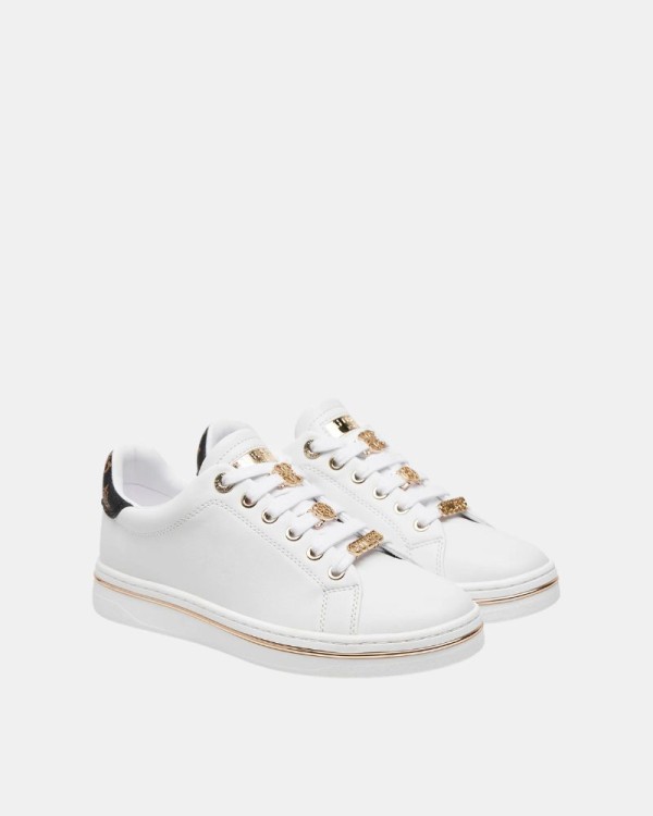 Sapatilhas Baixas Mulher GUESS Branco STASEY FLPSTA ELE12