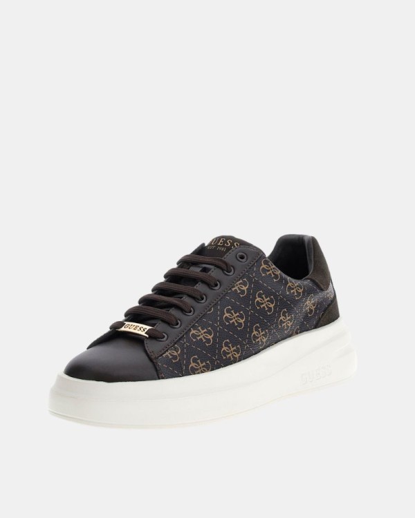 Ténis baixos para homem GUESS castanhos ELBA FMPVIB FAL12