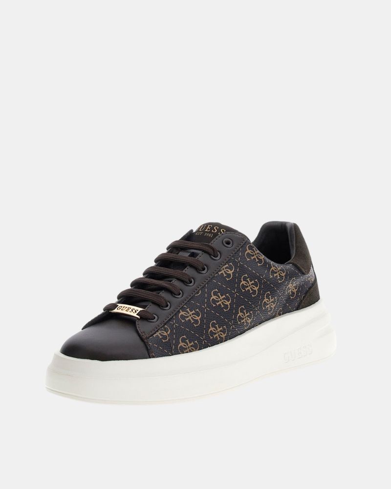 Ténis baixos para homem GUESS castanhos ELBA FMPVIB FAL12