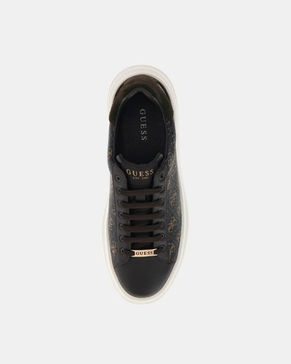 Ténis baixos para homem GUESS castanhos ELBA FMPVIB FAL12
