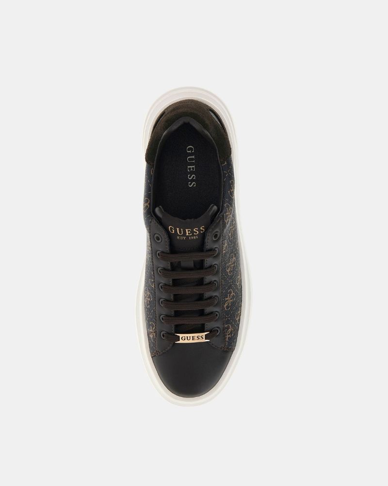 Ténis baixos para homem GUESS castanhos ELBA FMPVIB FAL12