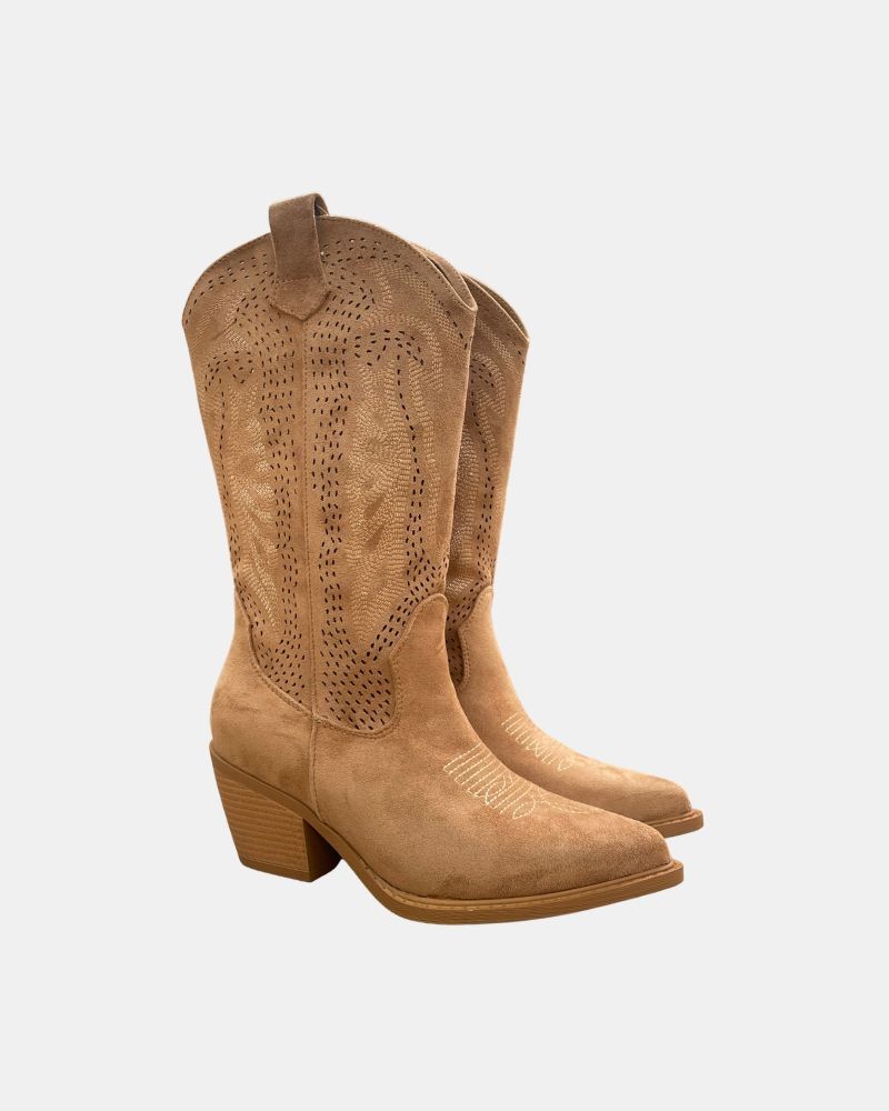 Botas Altas Cowboy Mulher Castanhas 353102
