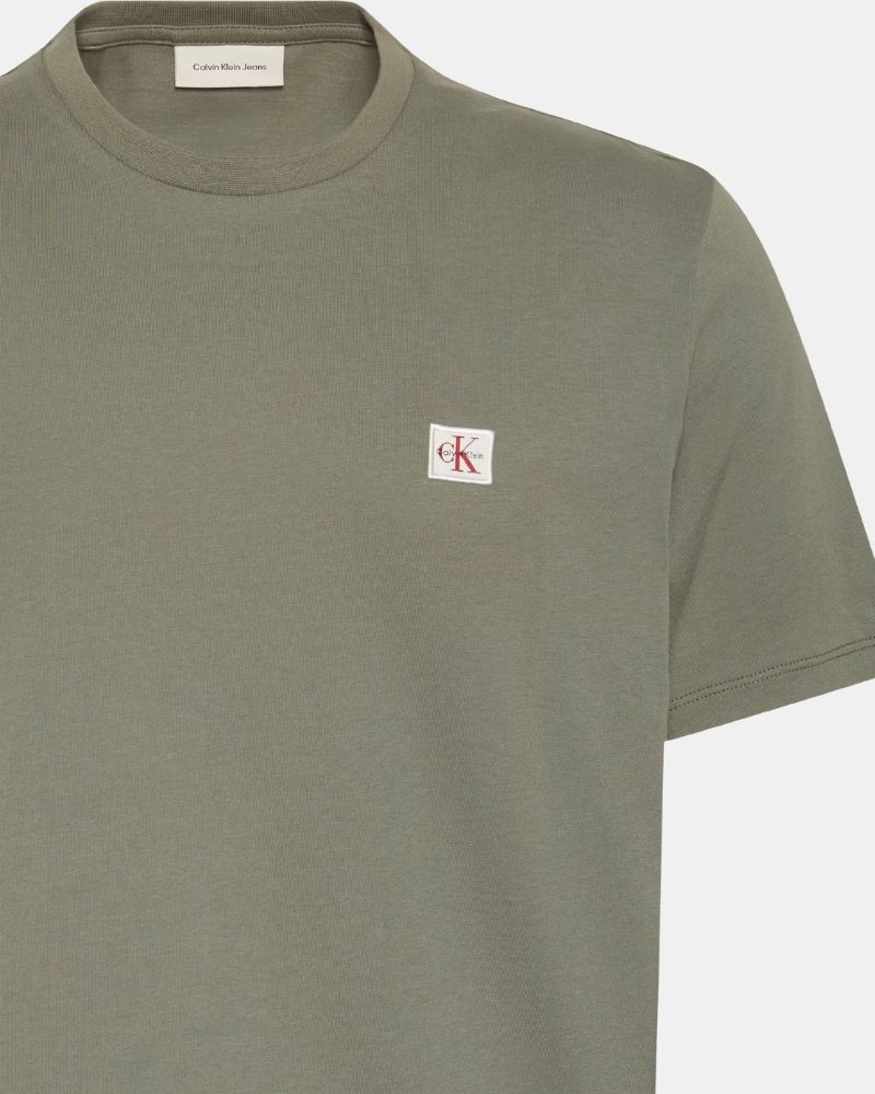 Camisetas de manga curta para homem CALVIN KLEIN Verde LV04RC272GLDY