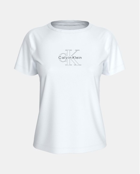 Camisetas Manga corta Mujer CALVIN KLEIN Blanco LV047G831GYAF