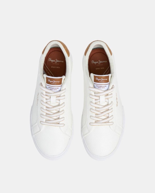 Zapatillas Bajas Mujer PEPE JEANS Blanco PLS31445 KENTON MAX