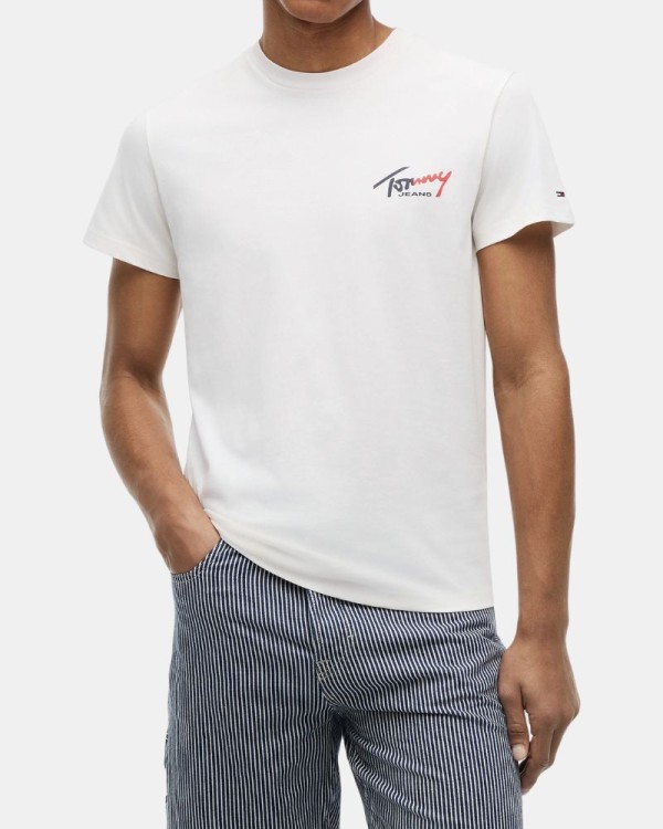 Camisetas de manga curta Homem TOMMY HILFIGER Branco DM0DM22538YBH