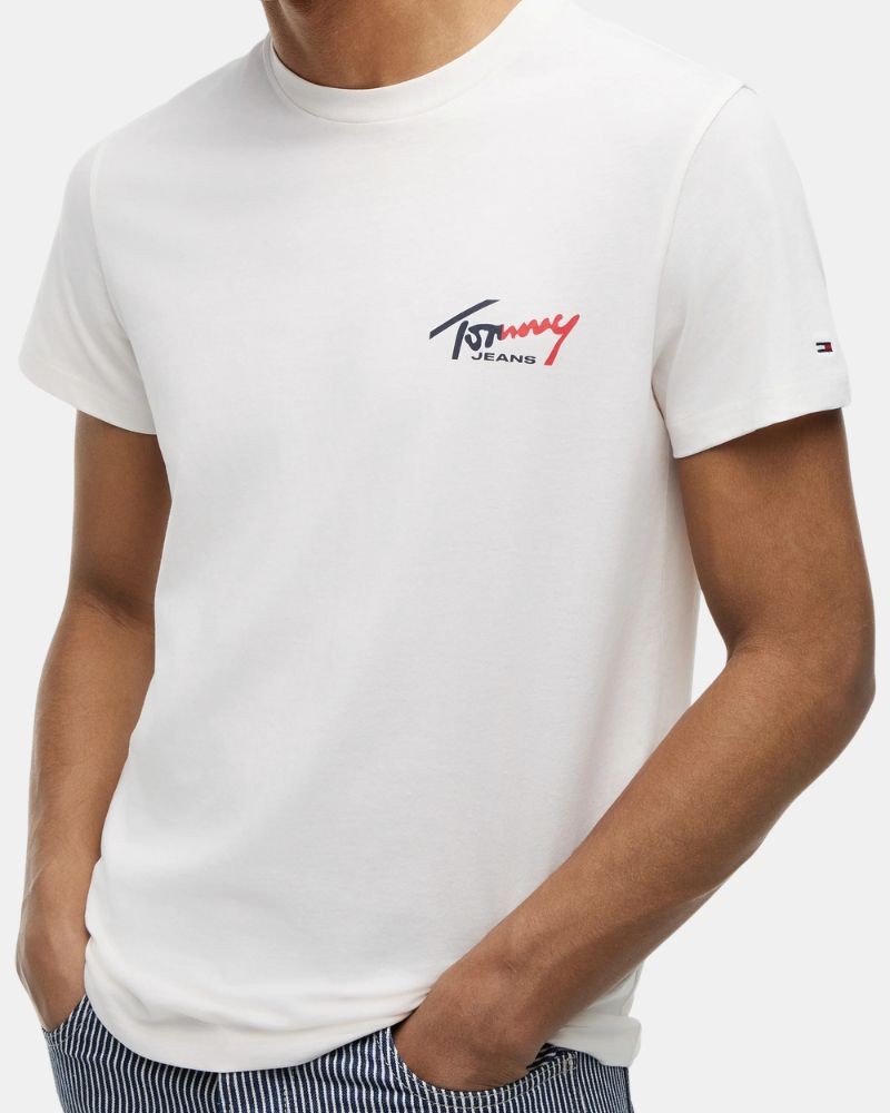 Camisetas de manga curta Homem TOMMY HILFIGER Branco DM0DM22538YBH