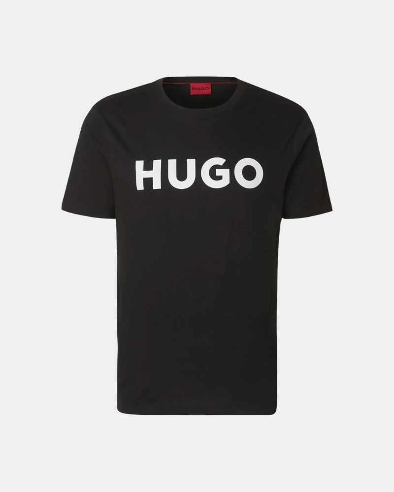Camisetas de manga curta para homem HUGO Preto 50467556 DULIVIO