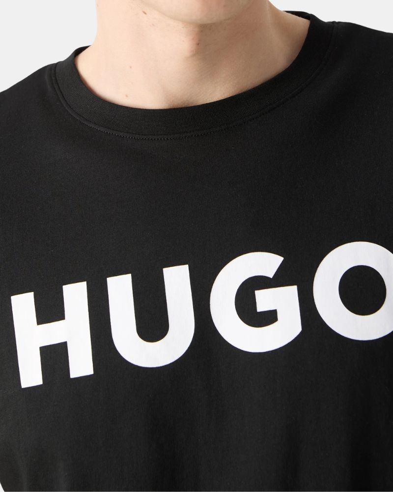 Camisetas de manga curta para homem HUGO Preto 50467556 DULIVIO
